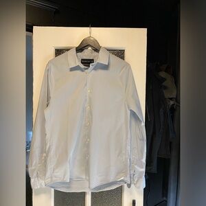 Abercrombie and Fitch, Long Sleeve Button-Up, light blue colour, size medium